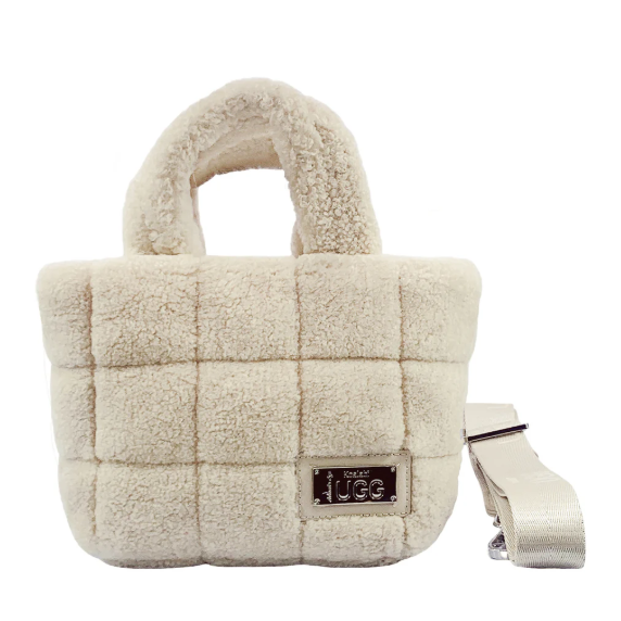Kodiak Fluffy Sheepskin Tote Bag - Large