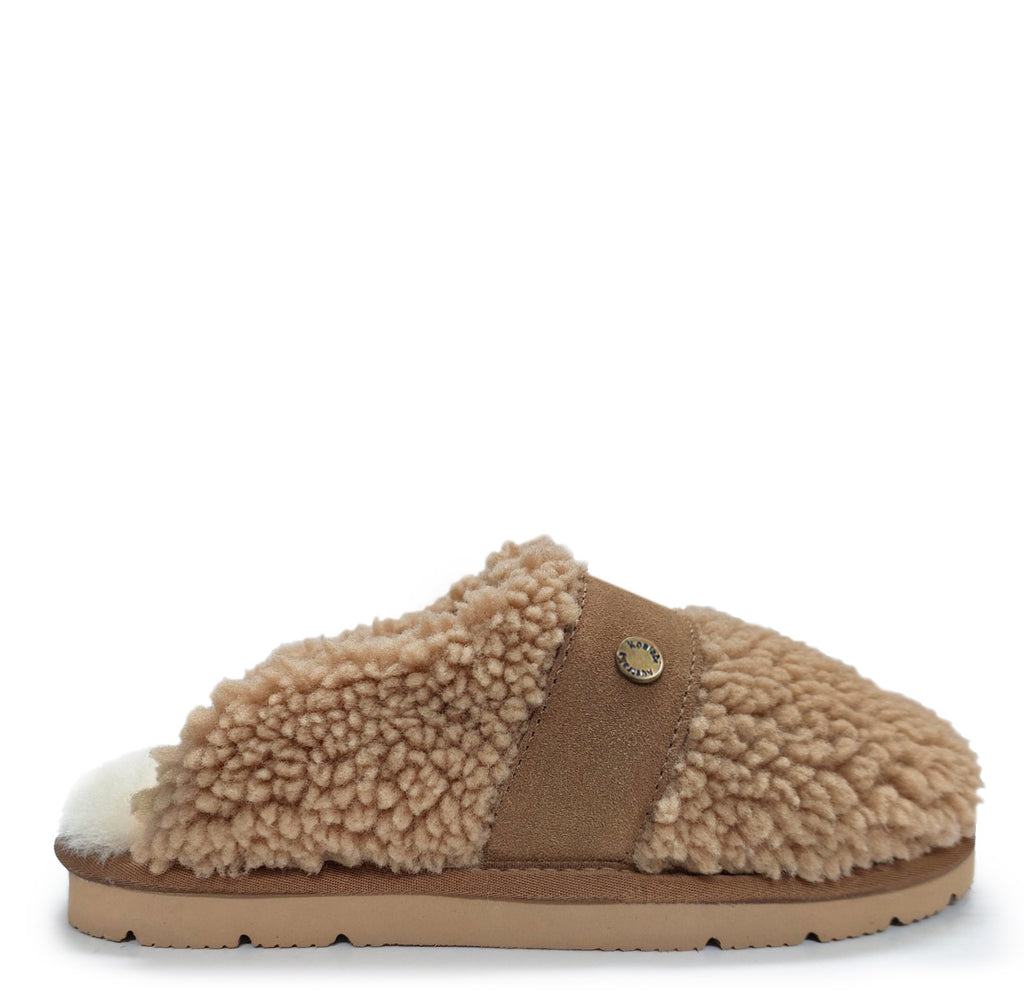 Zoe Curly Wool Scuff