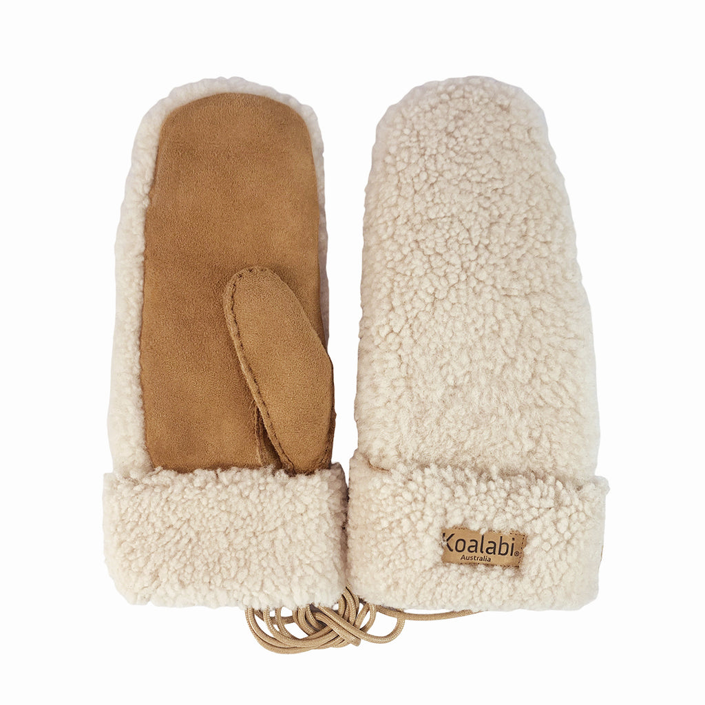 Enza Teddy Sheepskin Mittens