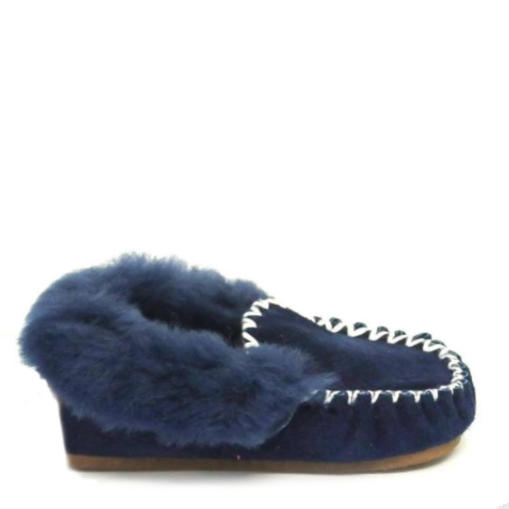 Navy blue store ugg moccasins